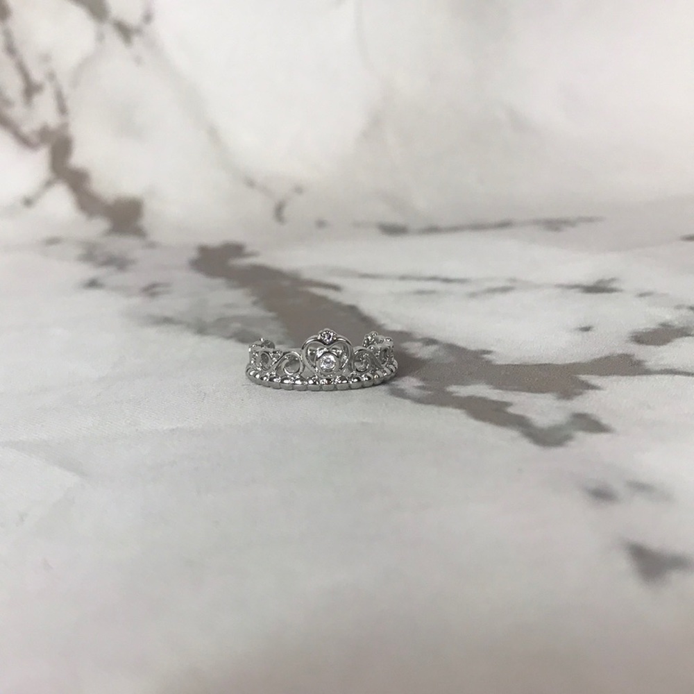 Princess crown ring silver plated - Picture 2 of 4